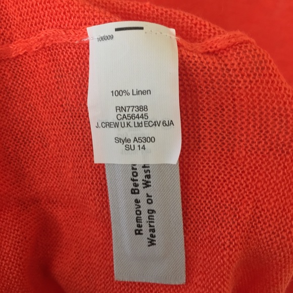 NWT J CREW LINEN DROP SHOULDER SHORT SWEATER - Picture 7 of 7